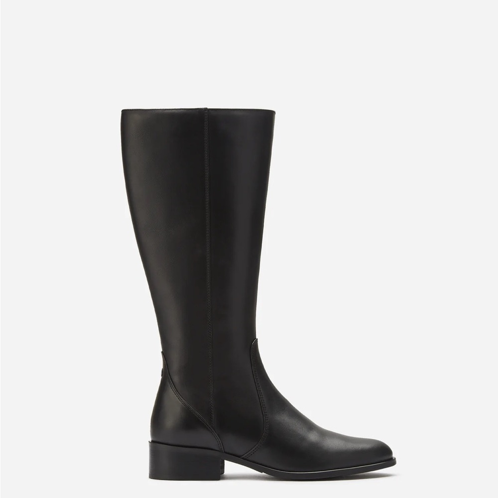 Black Leather Riding Boots